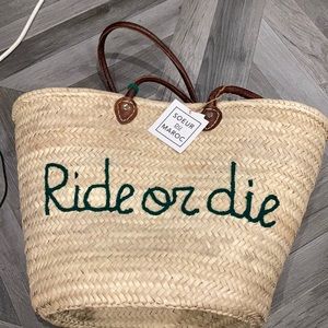 Ride Or Die Beach tote by Soeur Du Maroc